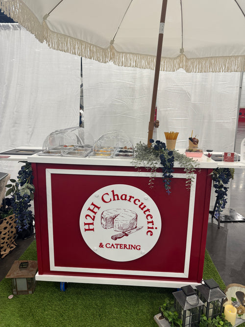 Custom Charcuterie Cart with Frame on Front